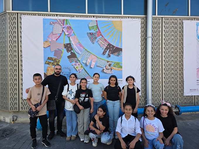 فوز لوحات فنيّة طلابية من مدرسة أجيال في معرض الفنون- يافا